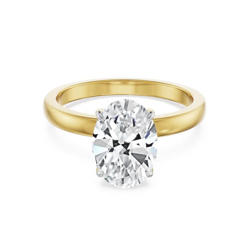 1.5 CT Oval Lab Grown Diamond Ring