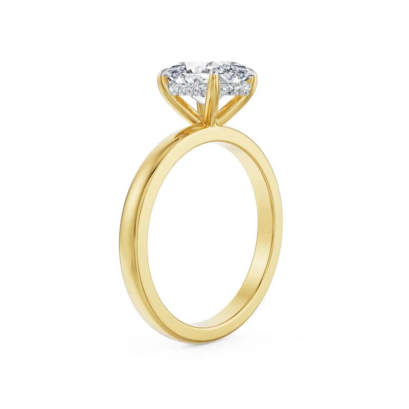 1.5 CT Oval Lab Grown Diamond Ring