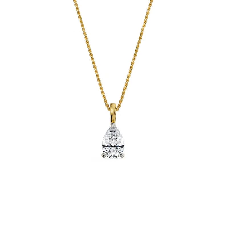 1.5 CT Pear Lab Grown Diamond Pendant