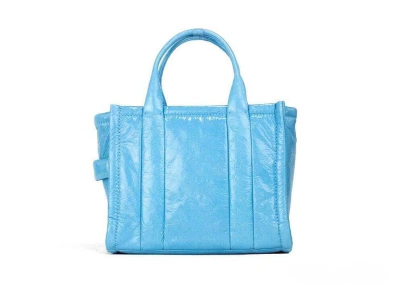 Marc Jacobs The Shiny Crinkle Mini Tote Air Blue