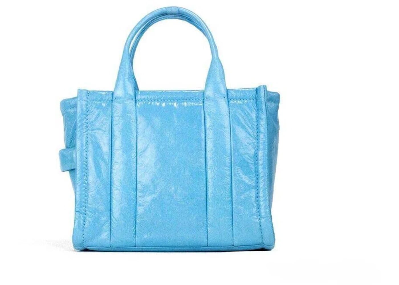Marc Jacobs The Shiny Crinkle Mini Tote Air Blue