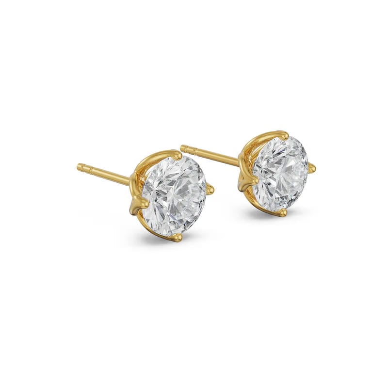 1.5 CT Timeless Lab Grown Diamond Solitaire Studs 9KT