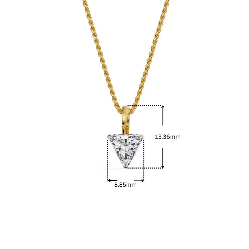 1.5 CT Trillion Lab Grown Diamond Pendant