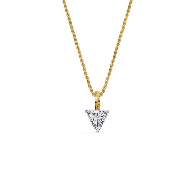 1.5 CT Trillion Lab Grown Diamond Pendant 9KT