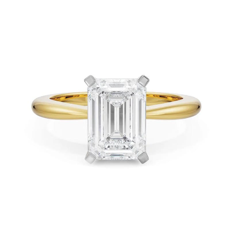 2 CT Emerald Cut Engagement Ring