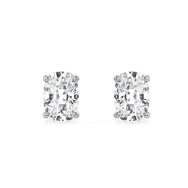 2 CT Enchanting Cushion Lab Grown Diamond Studs