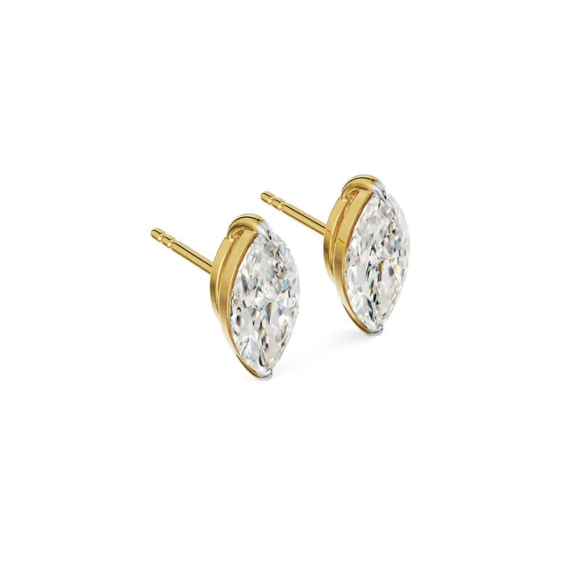 2 CT Marquise Lab Grown Diamond Studs