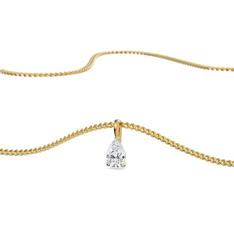 2 CT Pear Lab Grown Diamond Pendant