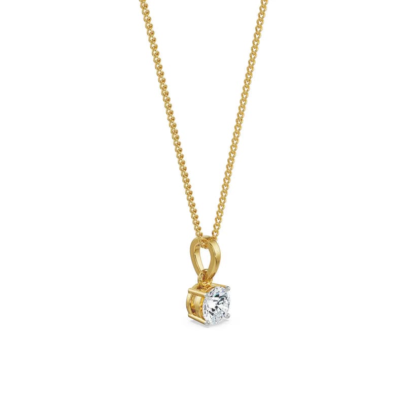 2 CT Round Lab Grown Diamond Pendant