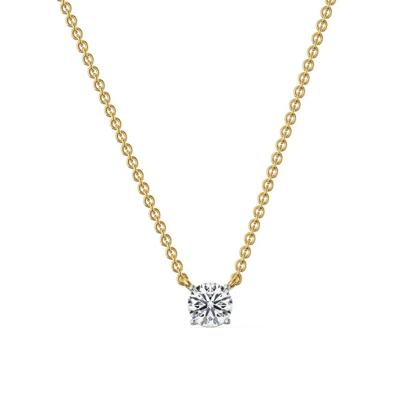 2 CT Solitaire Lab Grown Diamond Necklace