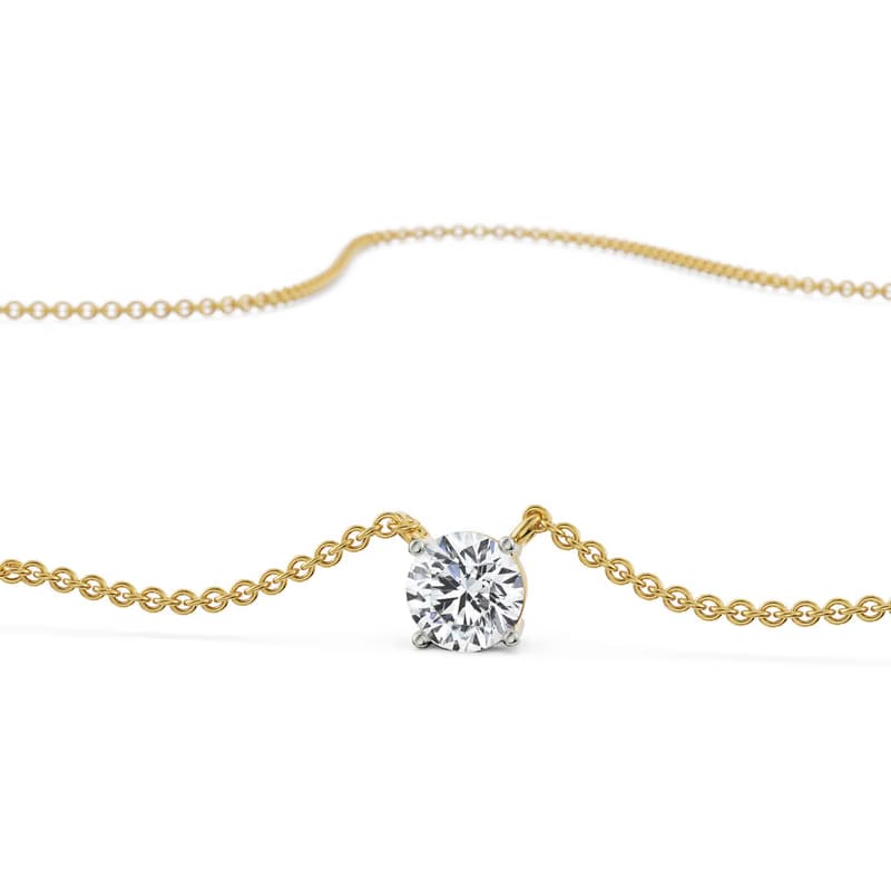 2 CT Solitaire Lab Grown Diamond Necklace