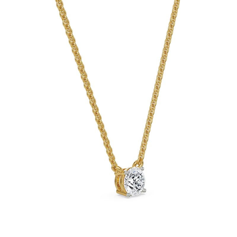 2 CT Solitaire Lab Grown Diamond Necklace