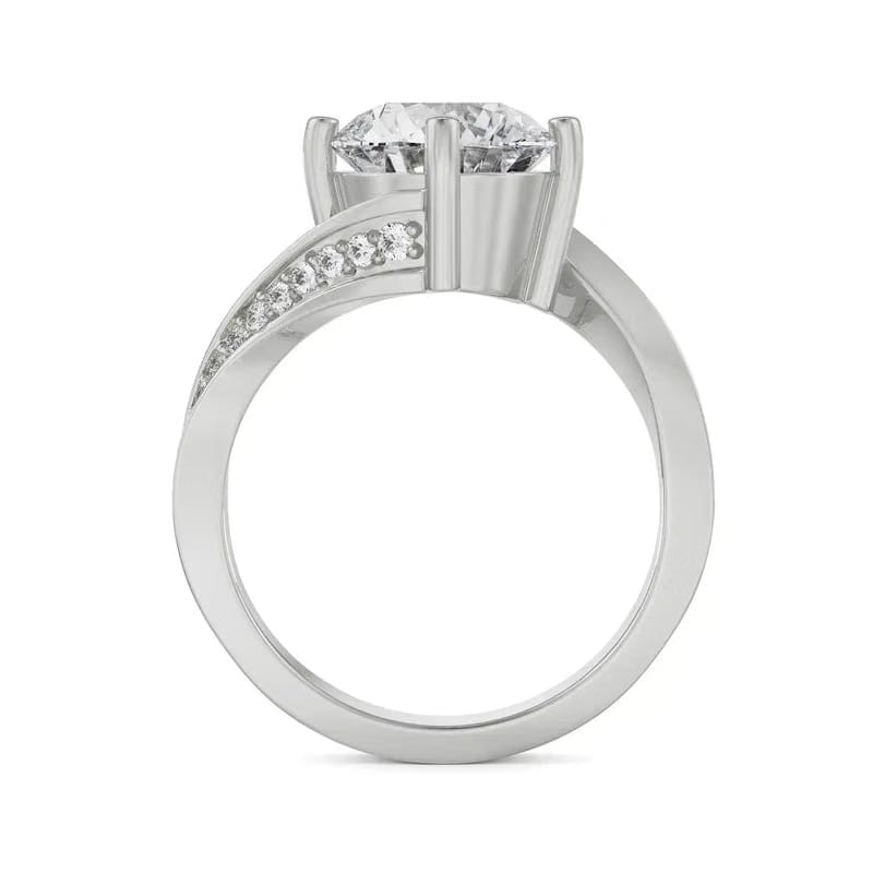 2 CT Twirl Solitaire Diamond Ring 9KT