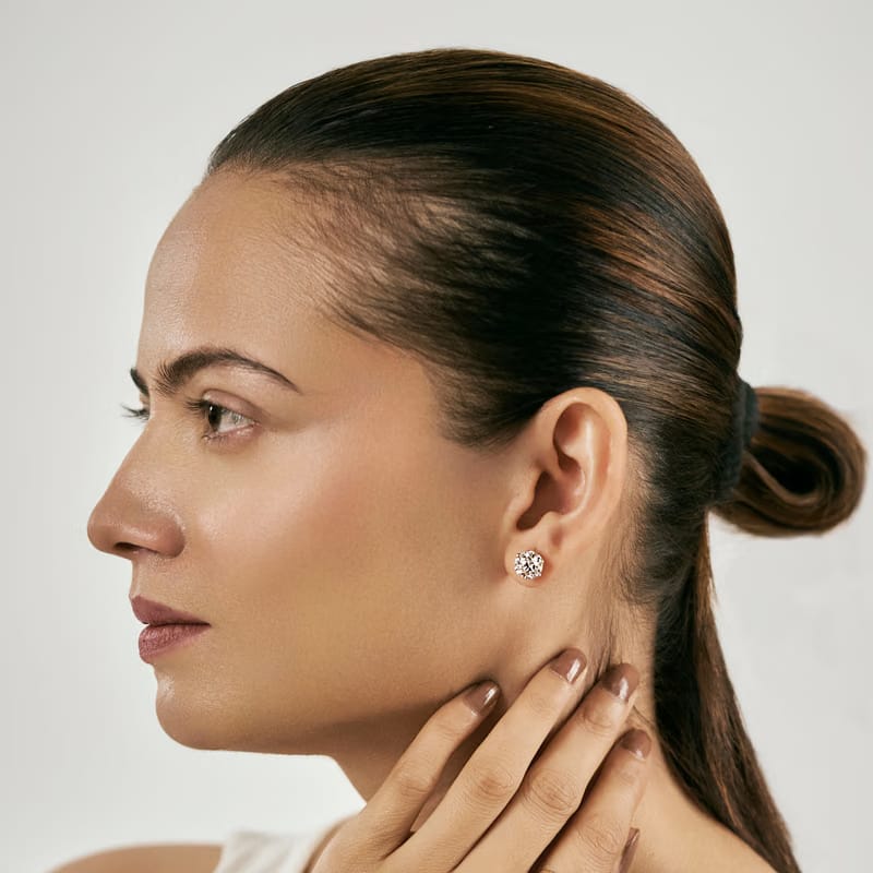 2 CT Versatile Lab Grown Diamond Solitaire Studs_in-stock