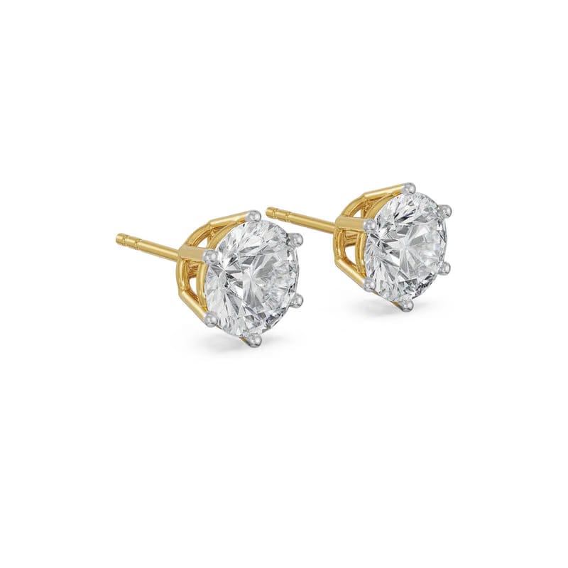 2 CT Versatile Lab Grown Diamond Solitaire Studs_in-stock