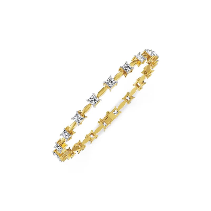 25 Pointer Princess Lab Grown Diamond Bracelet 9KT