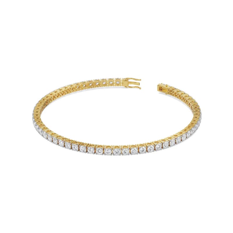 8 Pointer Queen Lab Diamond Tennis Bracelet 9KT