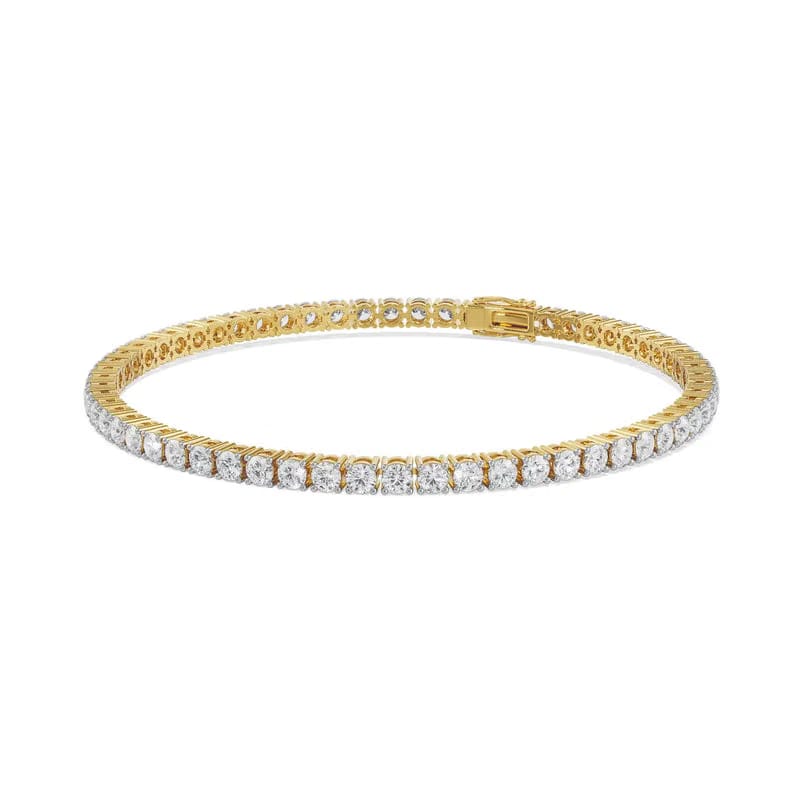 8 Pointer Queen Lab Diamond Tennis Bracelet_in-stock