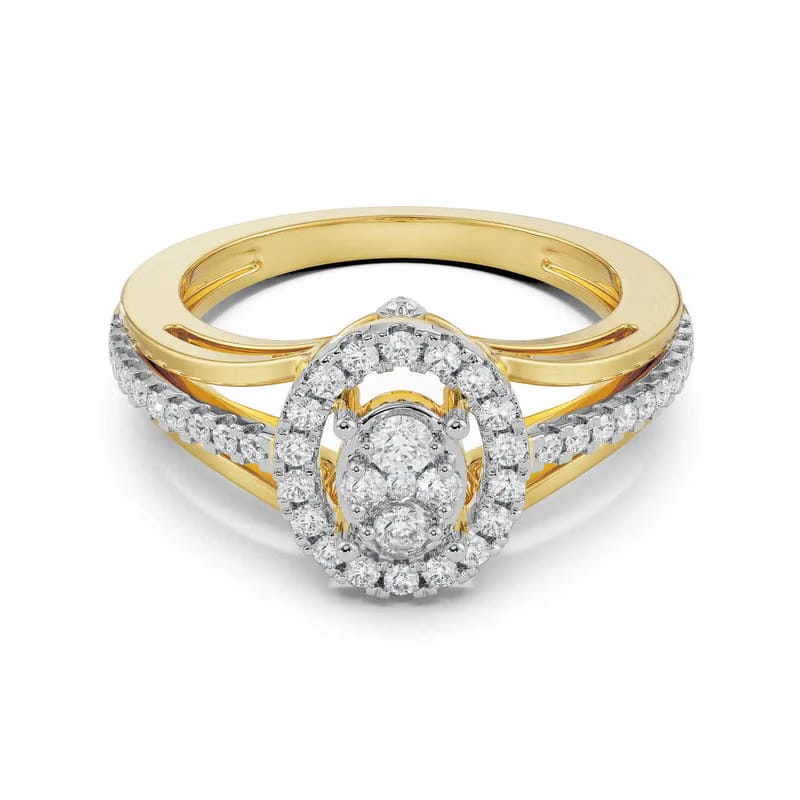 Alina Cluster Lab Grown Diamond Glimmery Ring