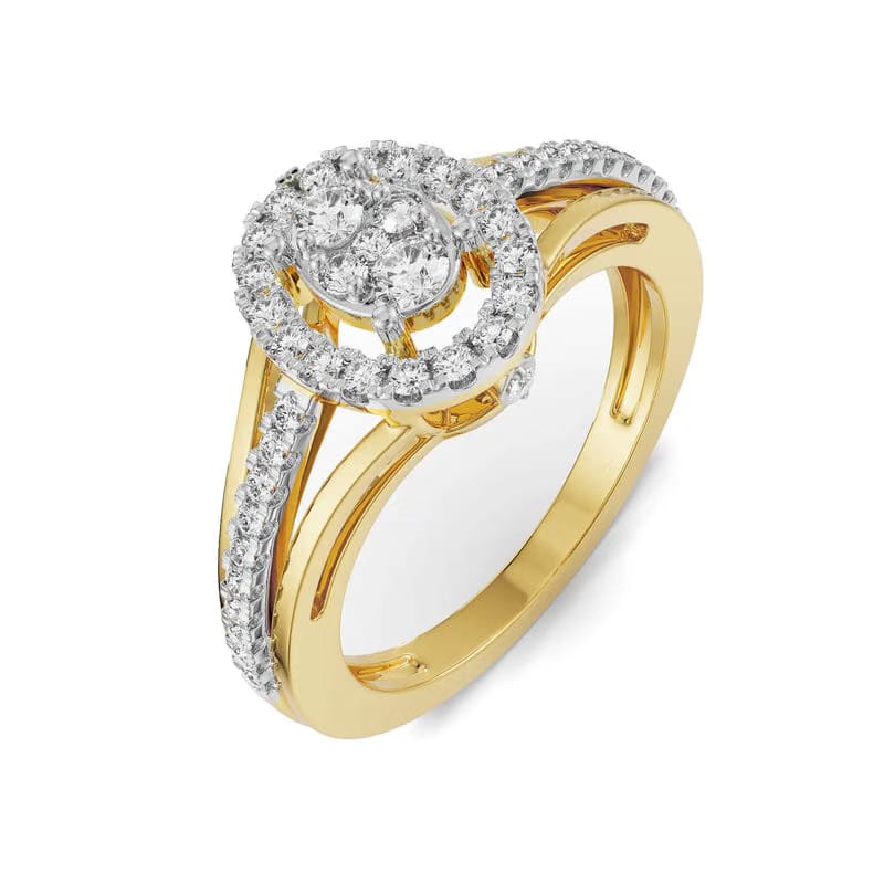 Alina Cluster Lab Grown Diamond Glimmery Ring