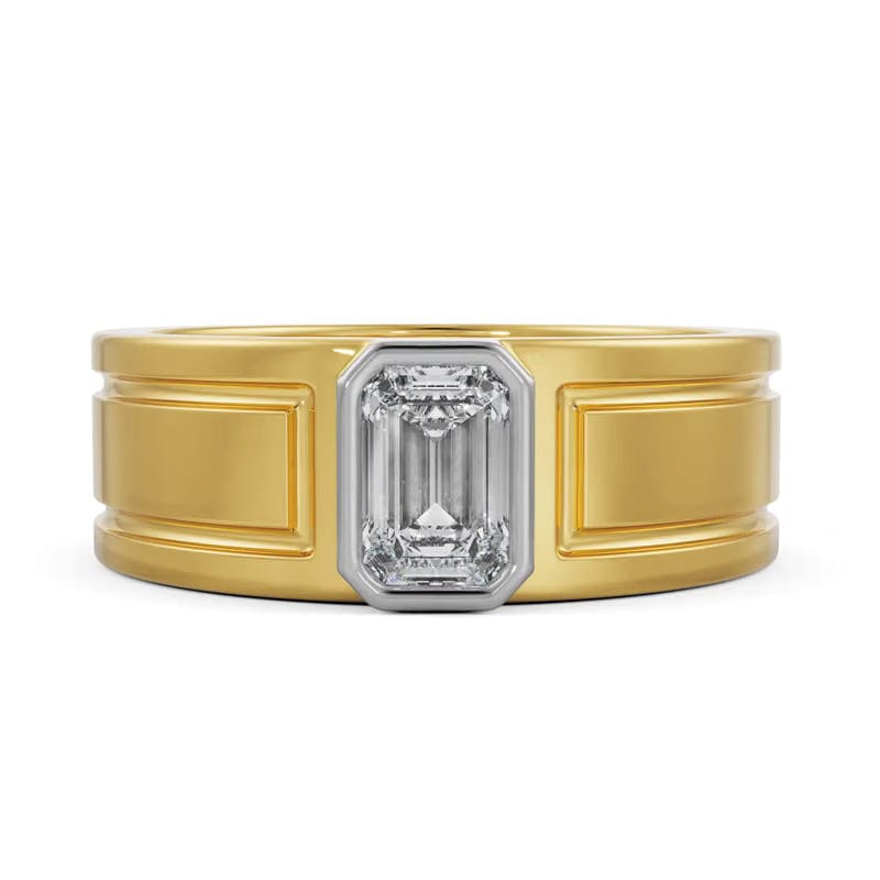 Alpha Wedding Lab Grown Diamond Ring for Men 9KT