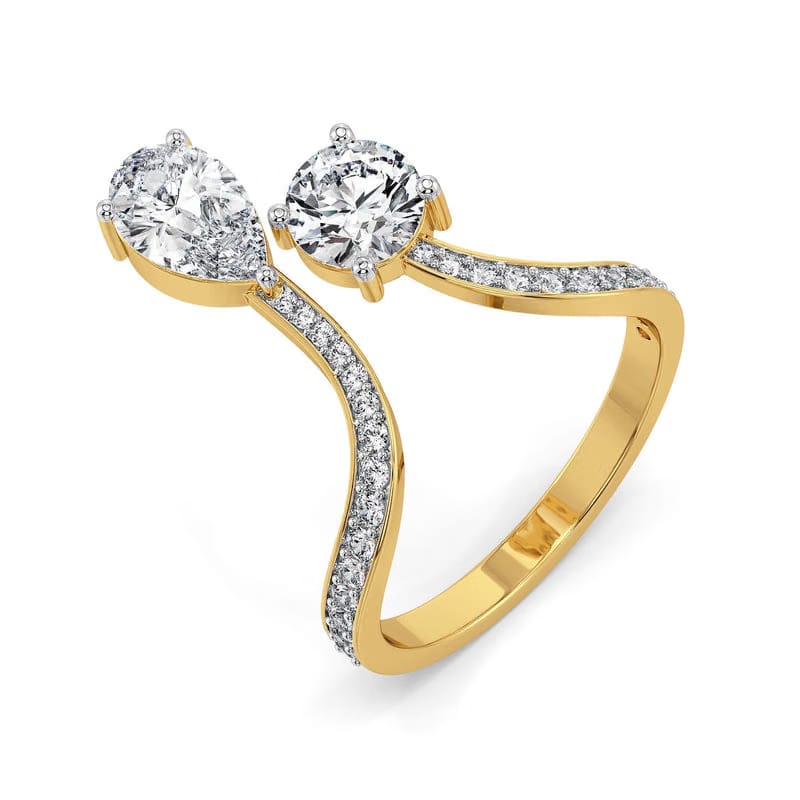 Amora Duo Lab Grown Diamond Ring 9KT