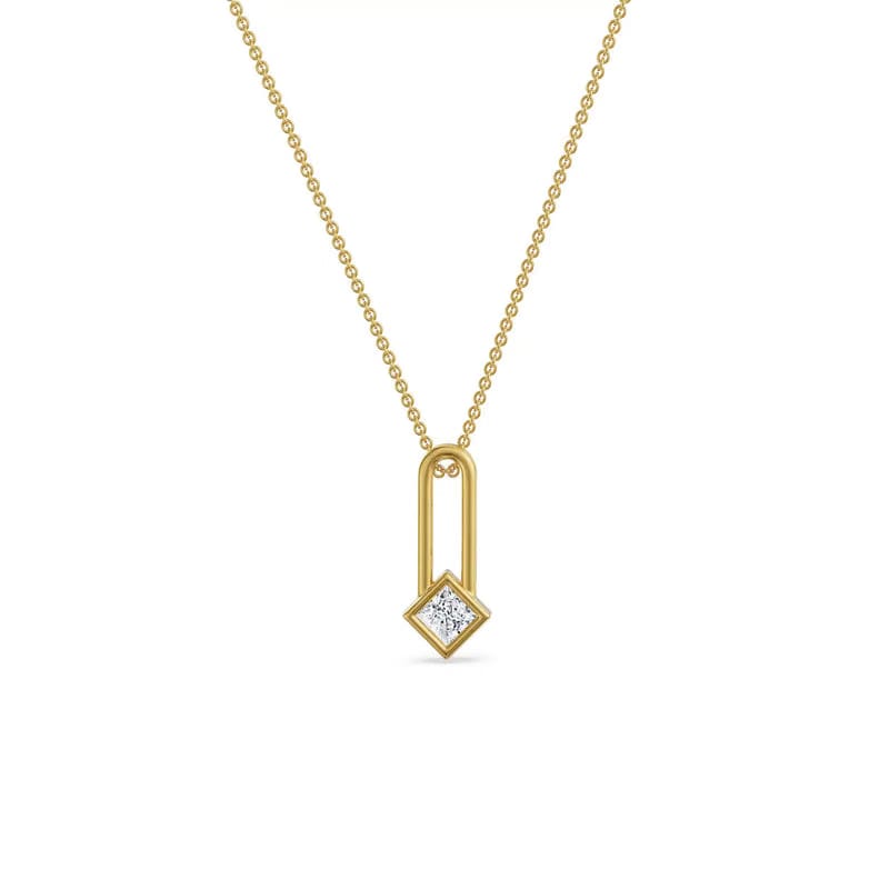 Anchor Princess Lab Grown Diamond Pendant