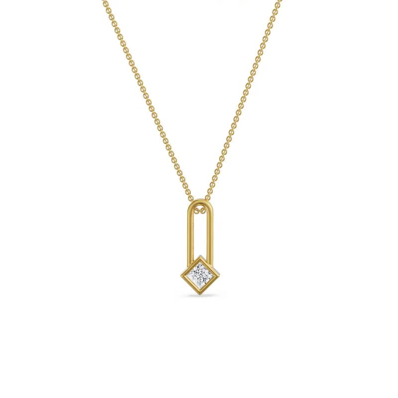 Anchor Princess Lab Grown Diamond Pendant 9KT