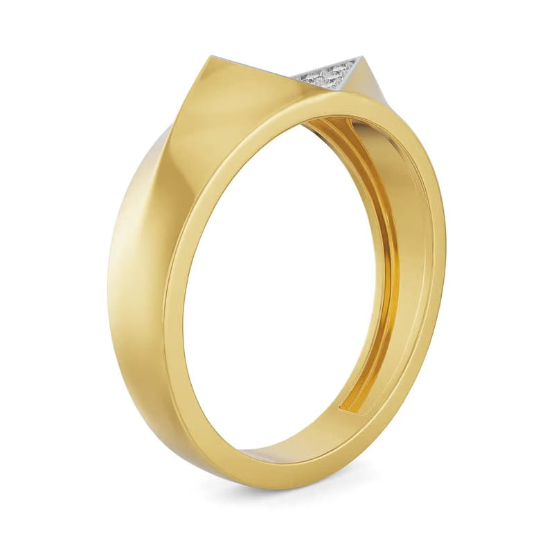 Artisanal Lab Grown Diamond Band for Men 9KT