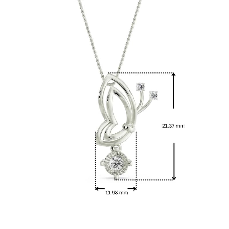 Artistic Lab Grown Diamond Pendant