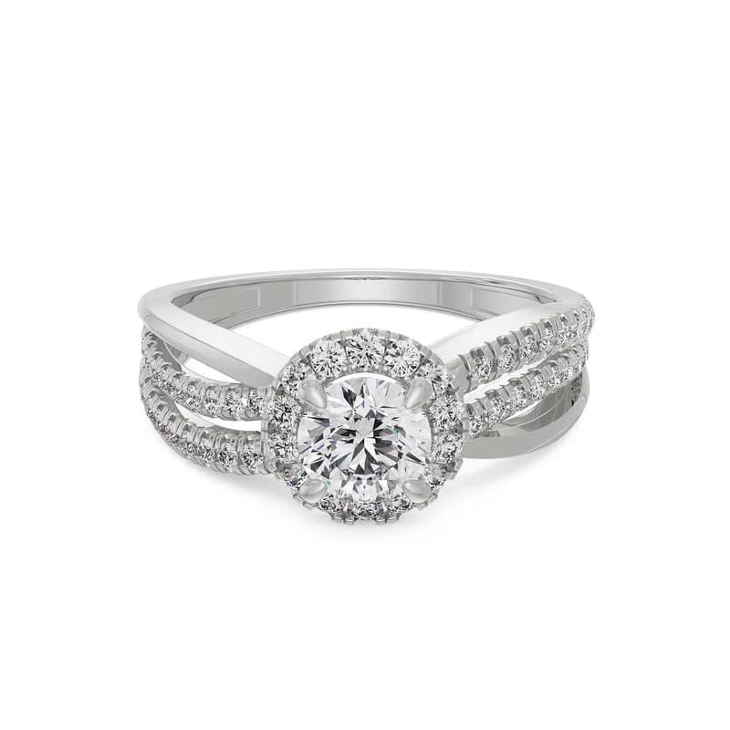 Artistic Round Lab Grown Diamond Ring 9KT