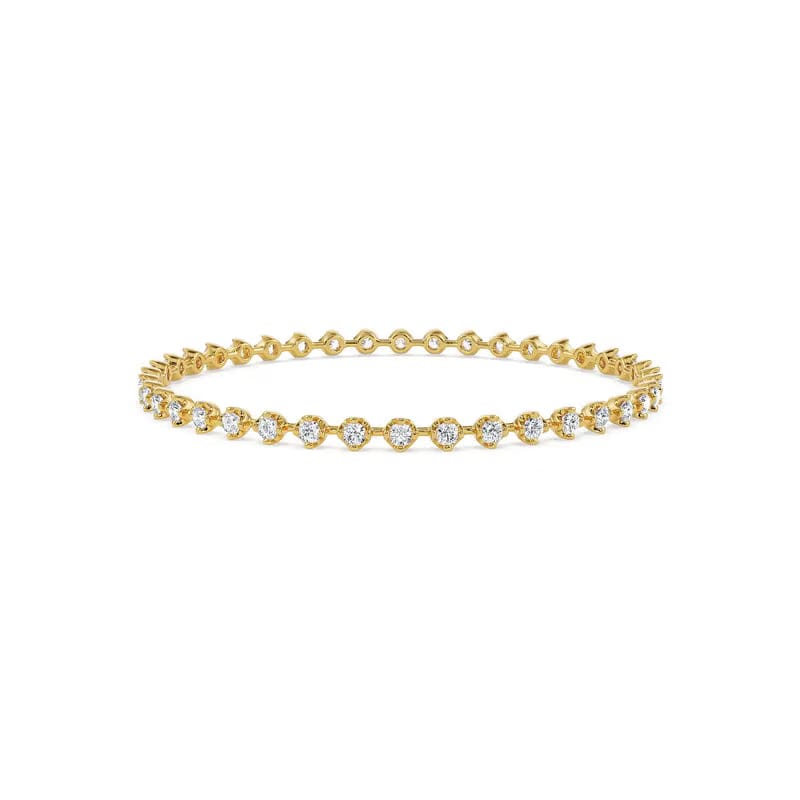 Aurora Glow Lab Grown Diamond Bangle 9KT
