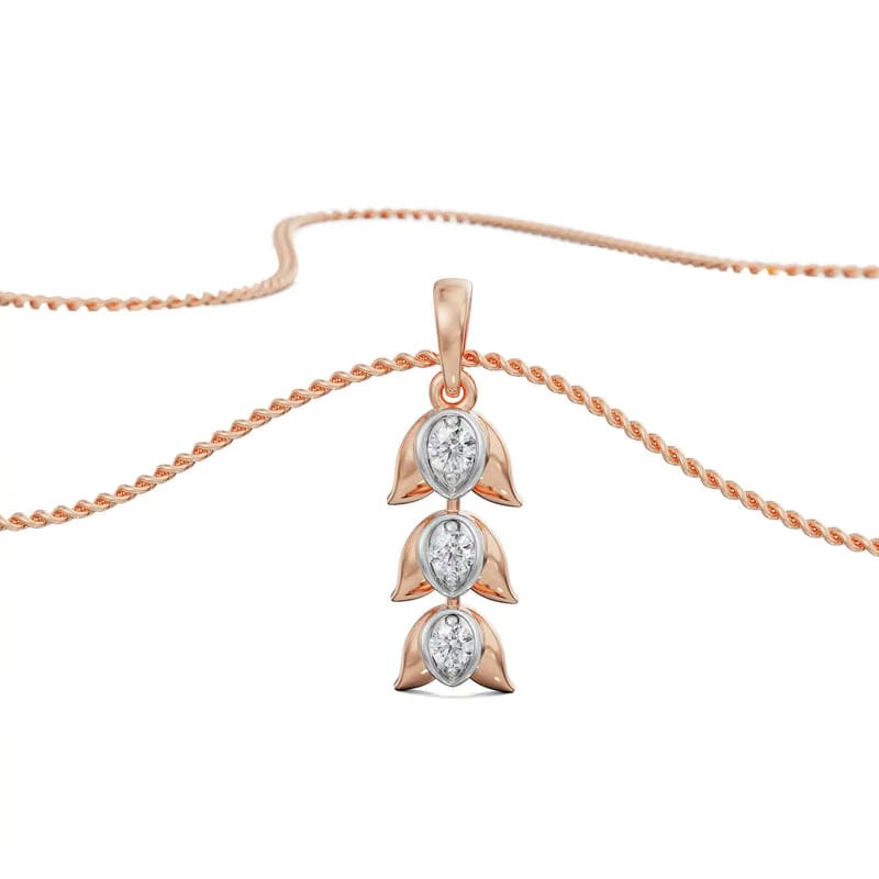Aurora Lab Grown Diamond Pendant 9KT