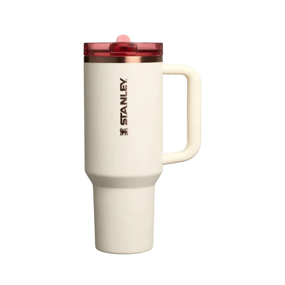 Stanley The Quencher ProTour Flip Straw Tumbler 40 OZ Cream Rose Gold