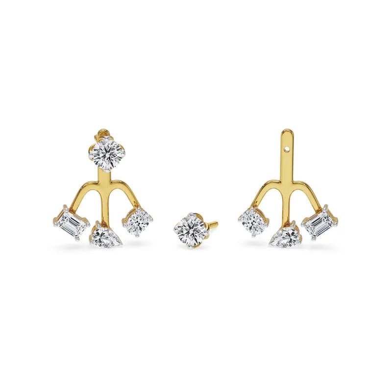 Back to Front Lab Grown Diamond Studs
