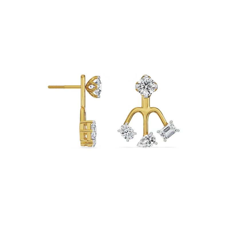 Back to Front Lab Grown Diamond Studs