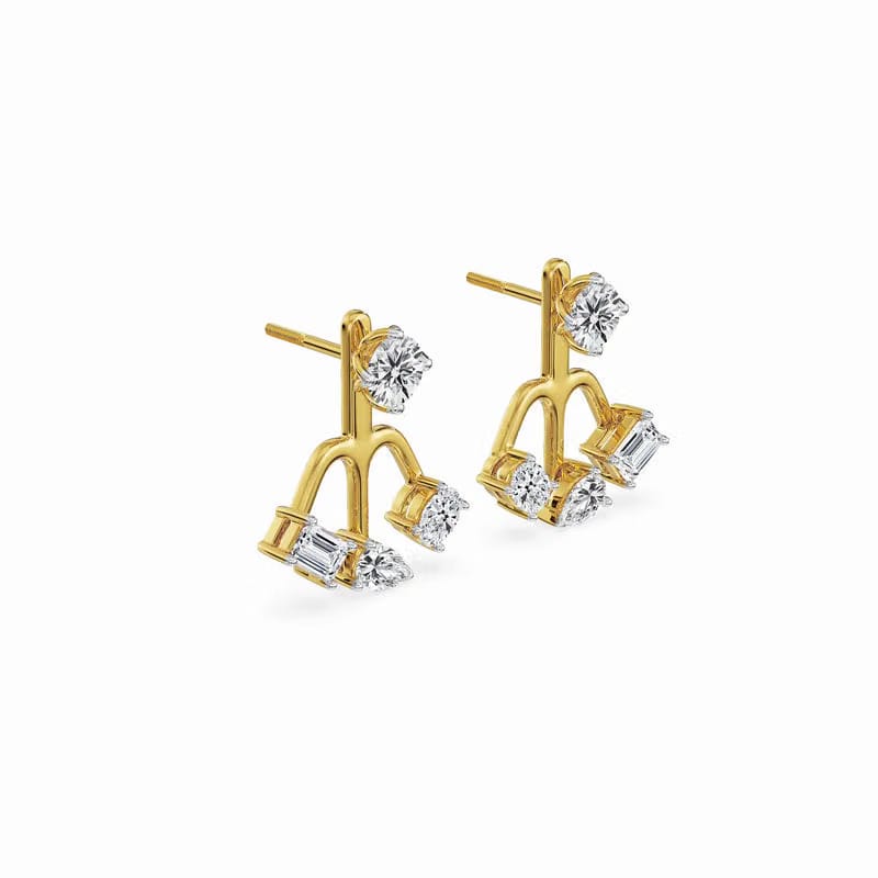 Back to Front Lab Grown Diamond Studs