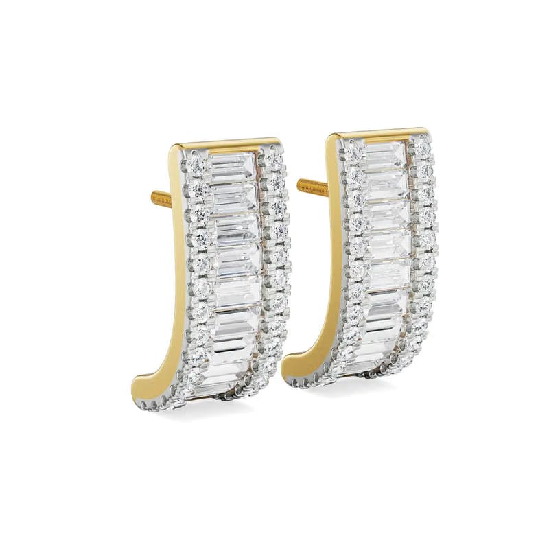 Baguette Lab Grown Diamond Studs