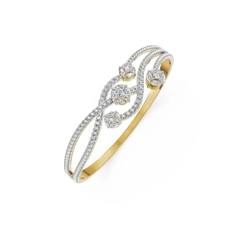 Bella Dainty Lab Grown Diamond Bangle 9KT