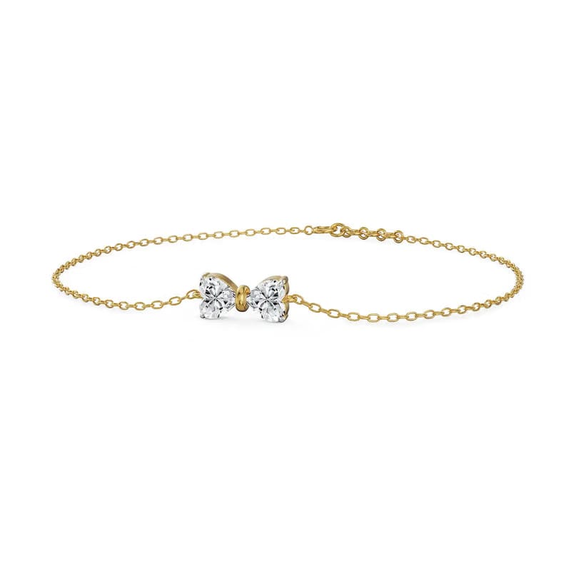 Beloved Bow Lab Grown Diamond Bracelet 9KT