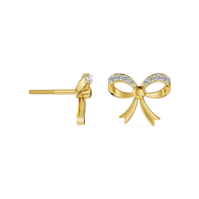 Beloved Bow Lab Grown Diamond Studs 9KT