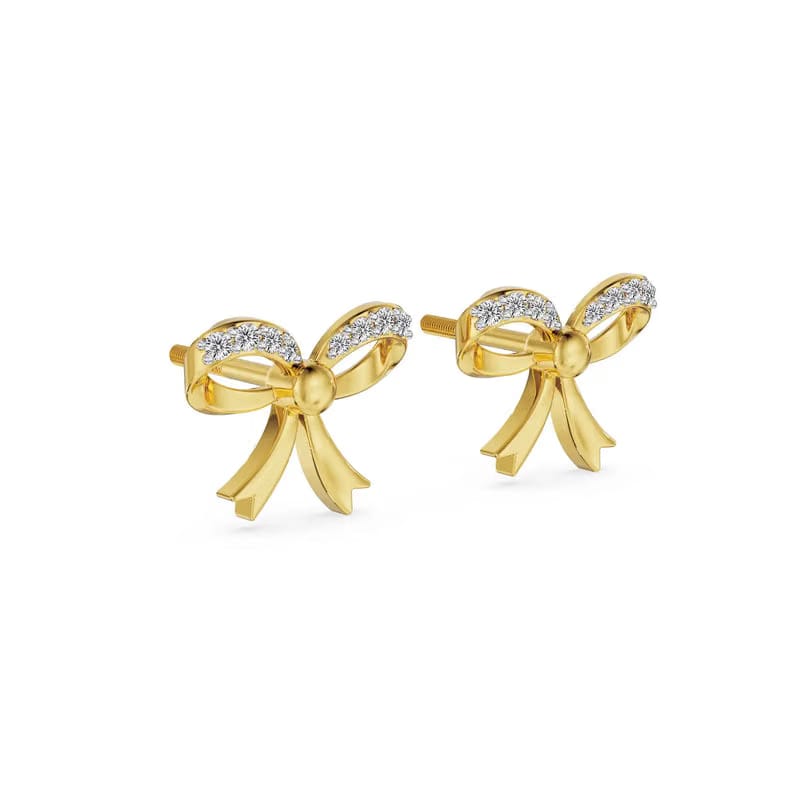 Beloved Bow Lab Grown Diamond Studs 9KT