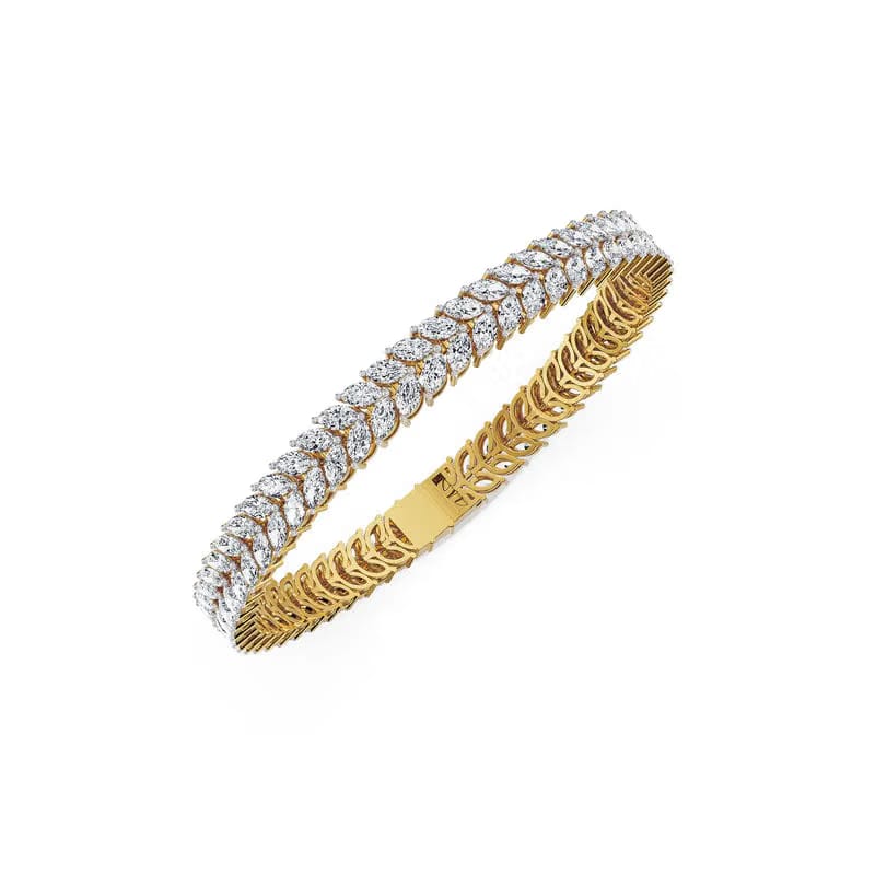 Blooming Glow Lab Grown Diamond Tennis Bracelet 9KT