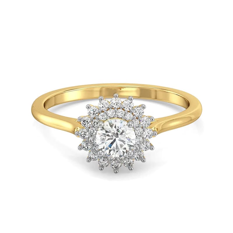Blooming Nature Clustered Lab Grown Diamond Ring