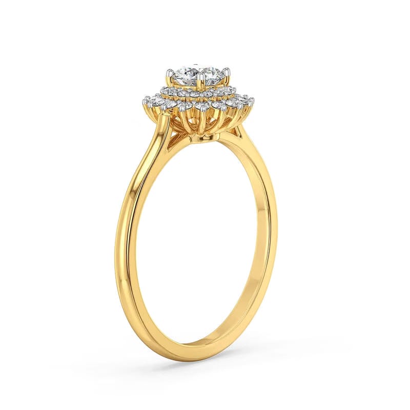 Blooming Nature Clustered Lab Grown Diamond Ring