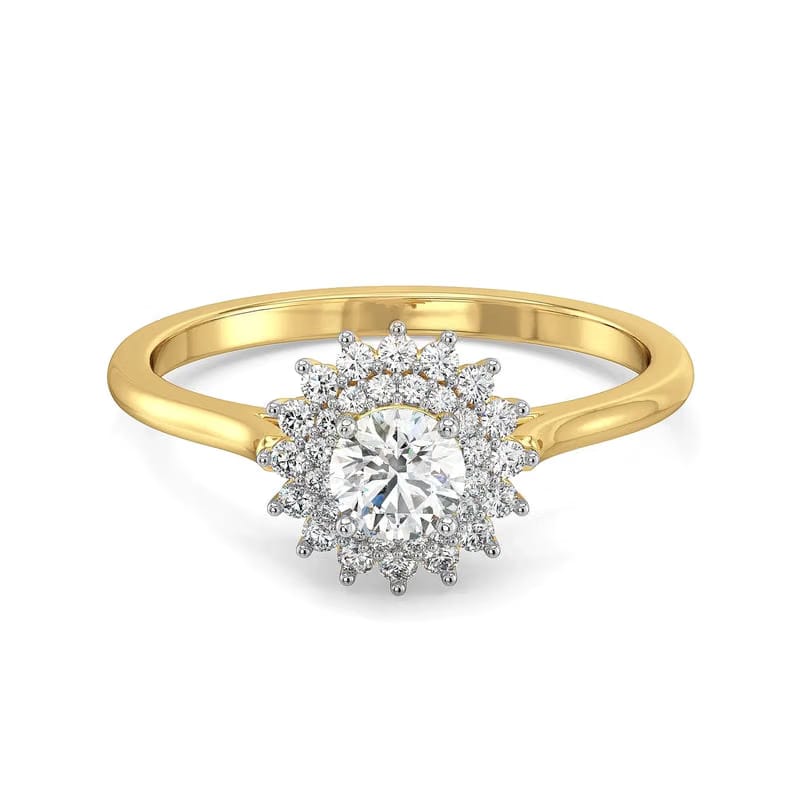 Blooming Nature Clustered Lab Grown Diamond Ring 9KT