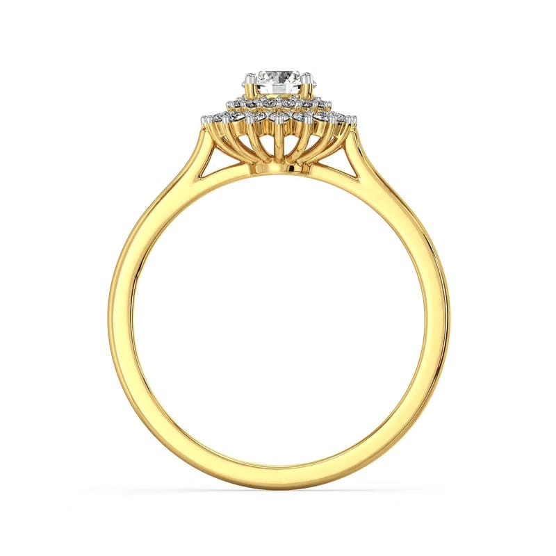 Blooming Nature Clustered Lab Grown Diamond Ring 9KT