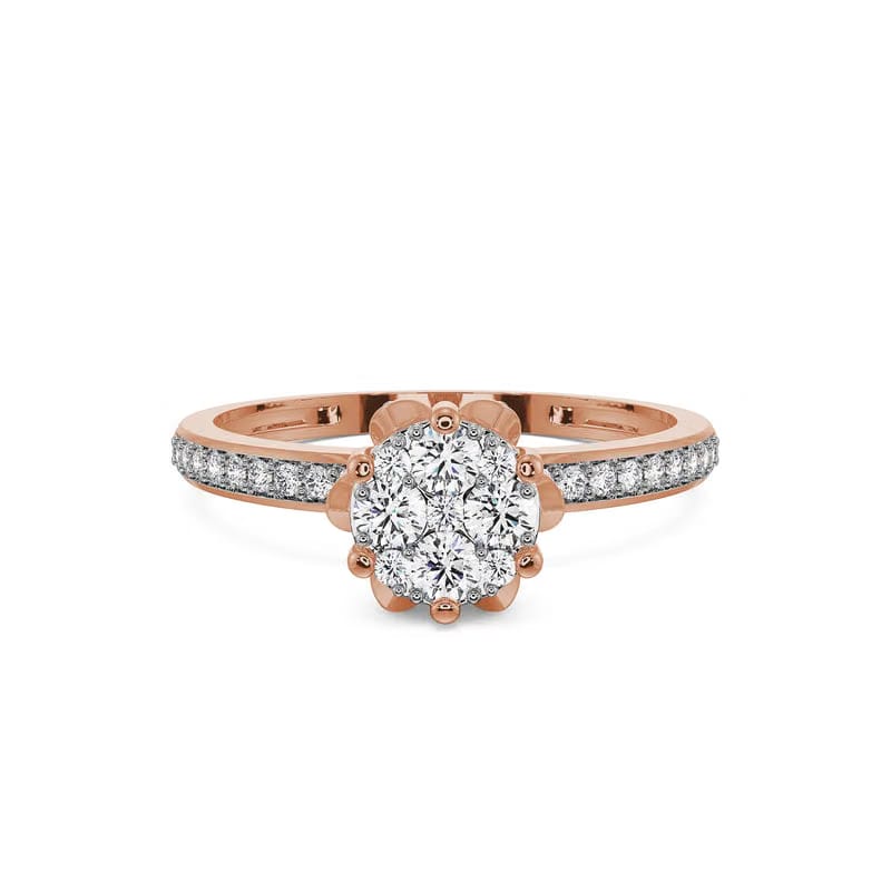Blossom Brilliance Lab Diamond Solitaire Ring