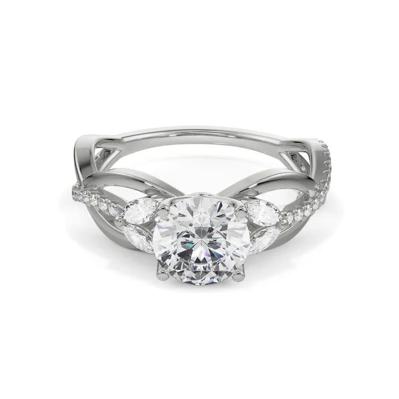 Blossom Brilliant Lab Diamond Engagement Ring