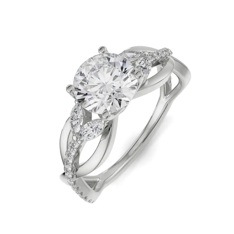 Blossom Brilliant Lab Diamond Engagement Ring